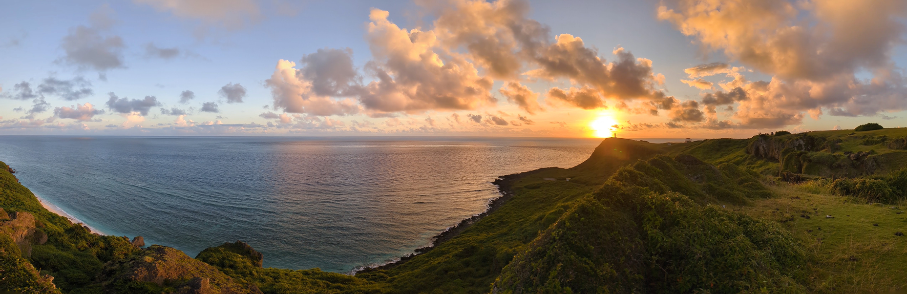 A view of sunset.